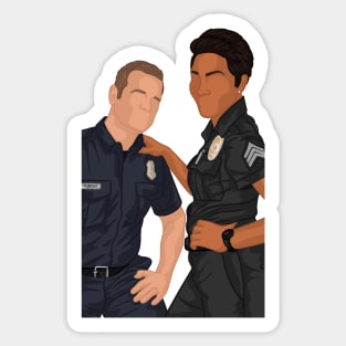 Bobby & Athena | 911 Sticker